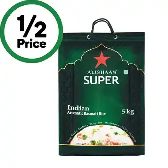 Woolworths Alishaan Super Basmati Rice 5 kg offer