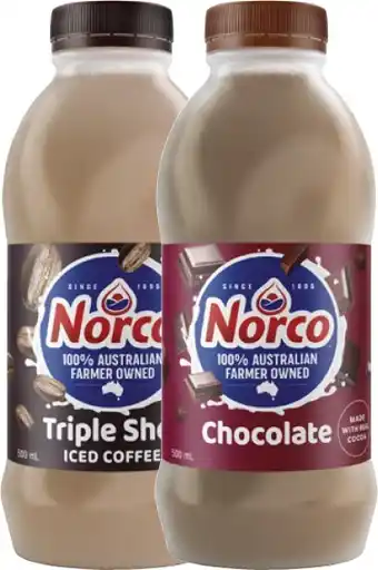 Coles Norco Flavoured Milk 500mL offer