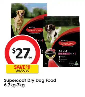 Coles Supercoat Dry Dog Food offer