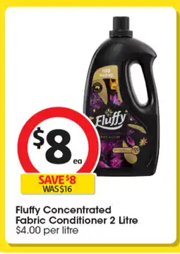 Coles Fluffy Concentrated Fabric Conditioner offer