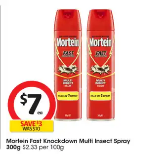 Coles Mortein Fast Knockdown Multi Insect Spray offer