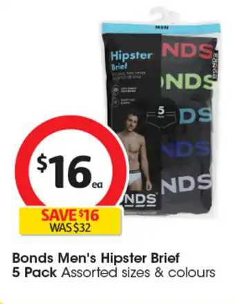 Coles Bonds Men's Hipster Brief offer