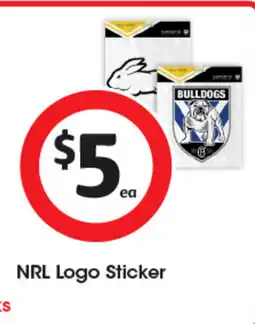 Coles NRL Logo Sticker offer