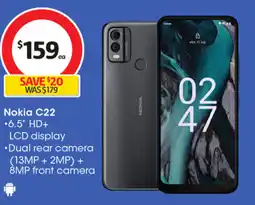 Coles Nokia C22 offer