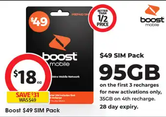 Coles Boost $49 SIM Pack offer