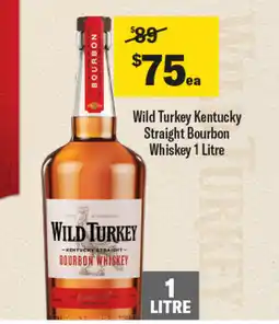 Coles Wild Turkey Kentucky Straight Bourbon Whiskey offer