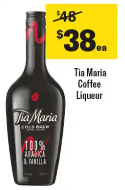 Coles Tia Maria Coffee Liqueur offer