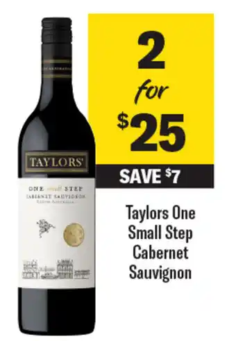 Coles Taylors One Small Step Cabernet Sauvignon offer