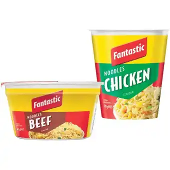 Woolworths Fantastic Noodles Cup 45-70g or Bowl 85g offer