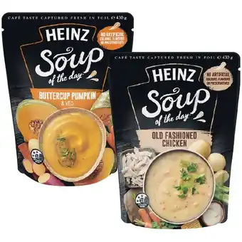 Woolworths Heinz Soup Pouch 430g offer