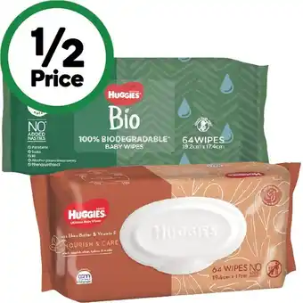 Woolworths Huggies Baby Wipes Pk 64 offer