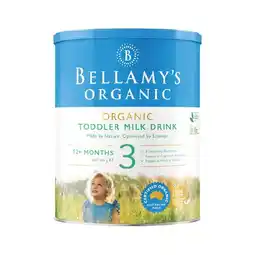 Woolworths Bellamy’s Organic Baby Formula Stage 3 900g offer