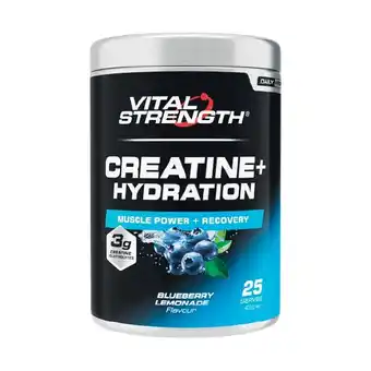 Woolworths Vital Strength Creatine+ Hydration Blue Lemonade 400g offer