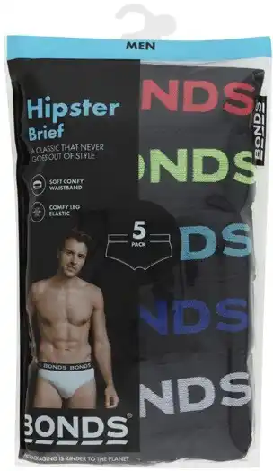 Coles Bonds Men's Hipster Brief 5 Pack offer