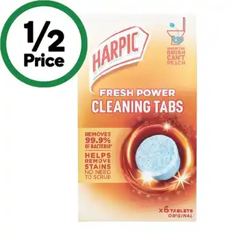 Woolworths Harpic Fresh Power Toilet Cleaning Tabs Pk 6 offer