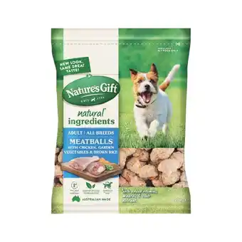 Woolworths Nature’s Gift Meatballs Fresh Dog Food 700g offer