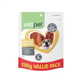 Woolworths Vitapet Chicken Tenders Dog Treats 200g offer