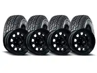 Tyreright 17x8 Dynamic Wheels in Steel Satin Black with Sunwide Durevole AT 265/65R17 112T offer