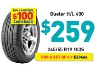 Bob Jane T-Marts Tyre - Bridgestone Dueler H/L 400 offer