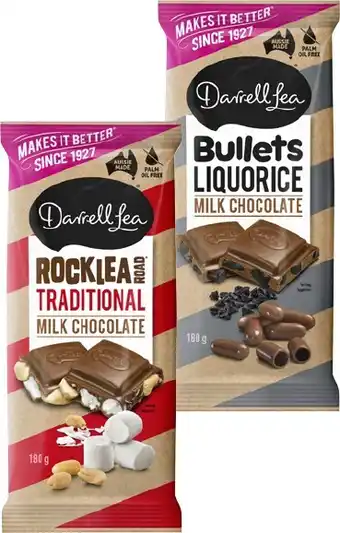 IGA Darrell Lea Block Chocolate 160-180g Selected Varieties offer