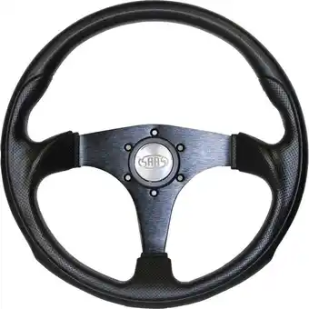 SuperCheap Auto Steering Wheel - Black 350mm Poly - Octane offer