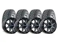 17x9 DWC Joka in Graphite Black with GT Radial Adventuro AT3 245/70R17 119S