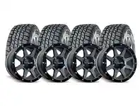 Tyreright 17x9 DWC Joka in Graphite Black with Giti AT70 265/65R17 120/117S offer
