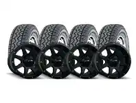 Tyreright 17x9 DWC Joka in Satin Black with GT Radial Adventuro AT3 245/70R17 119S offer