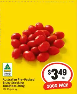 IGA Australian Pre-Packed Bluey Snacking Tomatoes offer