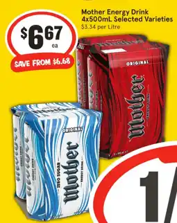 IGA Mother Energy Drink offer