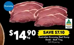 Drakes Australian Economy Beef Rump Steak - Bulk Tray offer