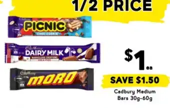 Drakes Cadbury Medium Bars offer