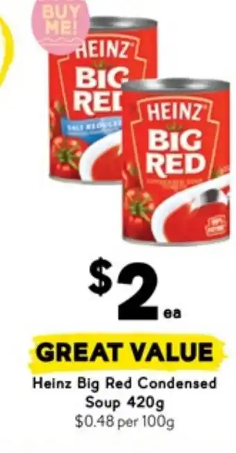 Drakes Heinz Big Red Condensed Soup offer