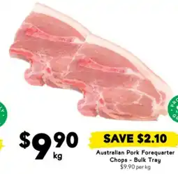 Drakes Australian Pork Forequarter Chops - Bulk Tray offer