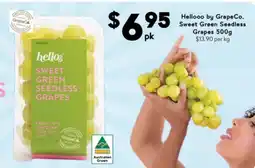 Drakes Hellooo by Grape Co. Sweet Green Seedless Grapes offer