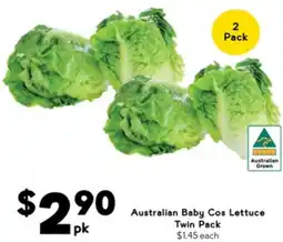 Drakes Australian Baby Cos Lettuce Twin Pack offer