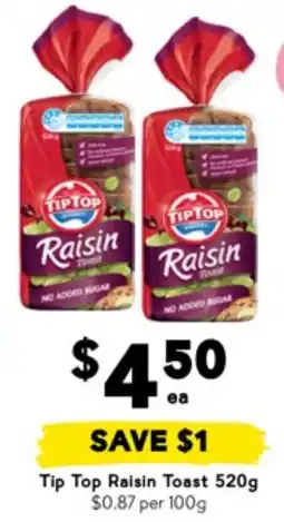 Drakes Tip Top Raisin Toast offer