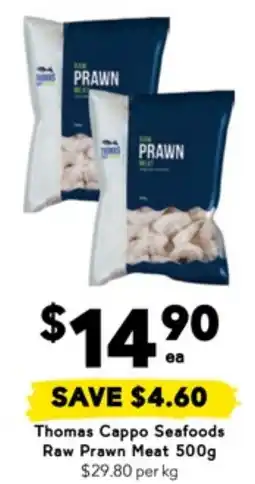 Drakes Thomas Cappo Seafoods Raw Prawn Meat offer