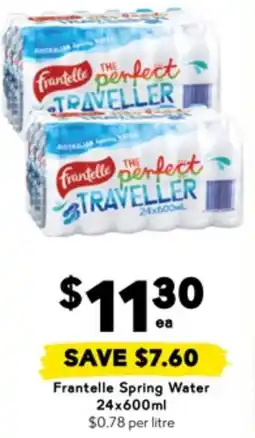 Drakes Frantelle Spring Water offer