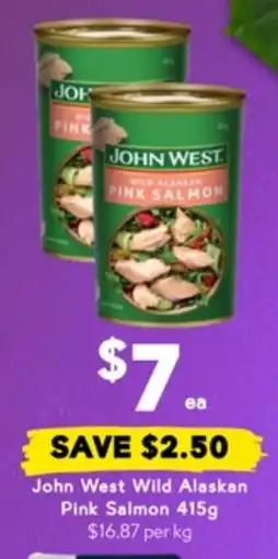 Drakes John West Wild Alaskan Pink Salmon offer