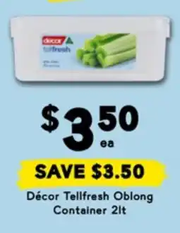 Drakes Décor Tellfresh Oblong Container offer