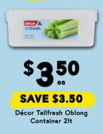 Drakes Décor Tellfresh Oblong Container offer