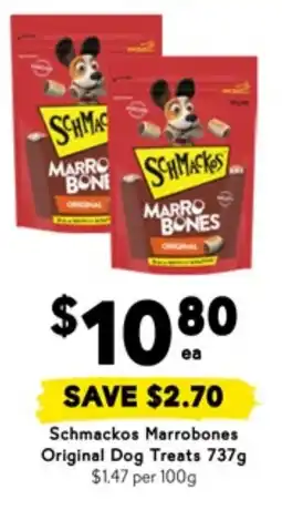 Drakes Schmackos Marrobones Original Dog Treats offer