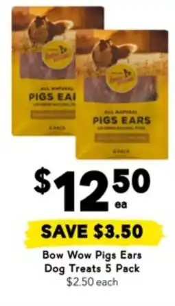 Drakes Bow Wow Pigs Ears Dog Treats offer