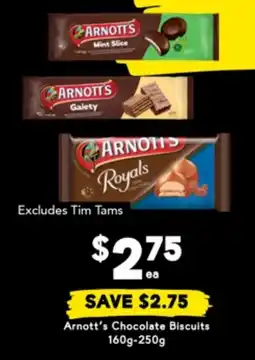 Drakes Arnott's Chocolate Biscuits offer