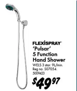 Bunnings 5 Function Hand Shower offer