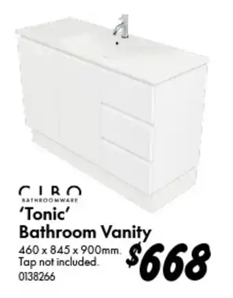 Bunnings Bathroom Vanity offer