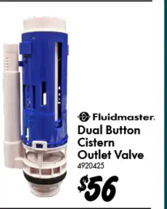 Bunnings Dual Button Cistern Outlet Valve offer