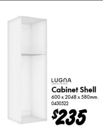 Bunnings Cabinet Shell offer