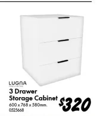 Bunnings 3 Drawer Storage Cabinet offer